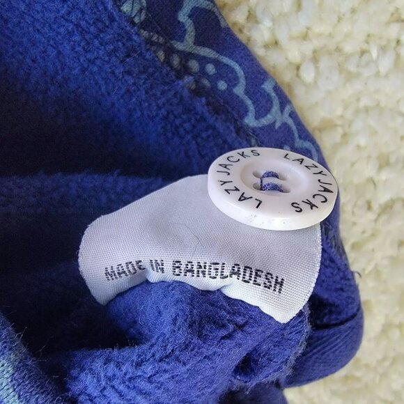 Lazy Jacks Pullover Women's Size 14 Sea Shell Print 100% Cotton High Neck - Picture 9 of 11